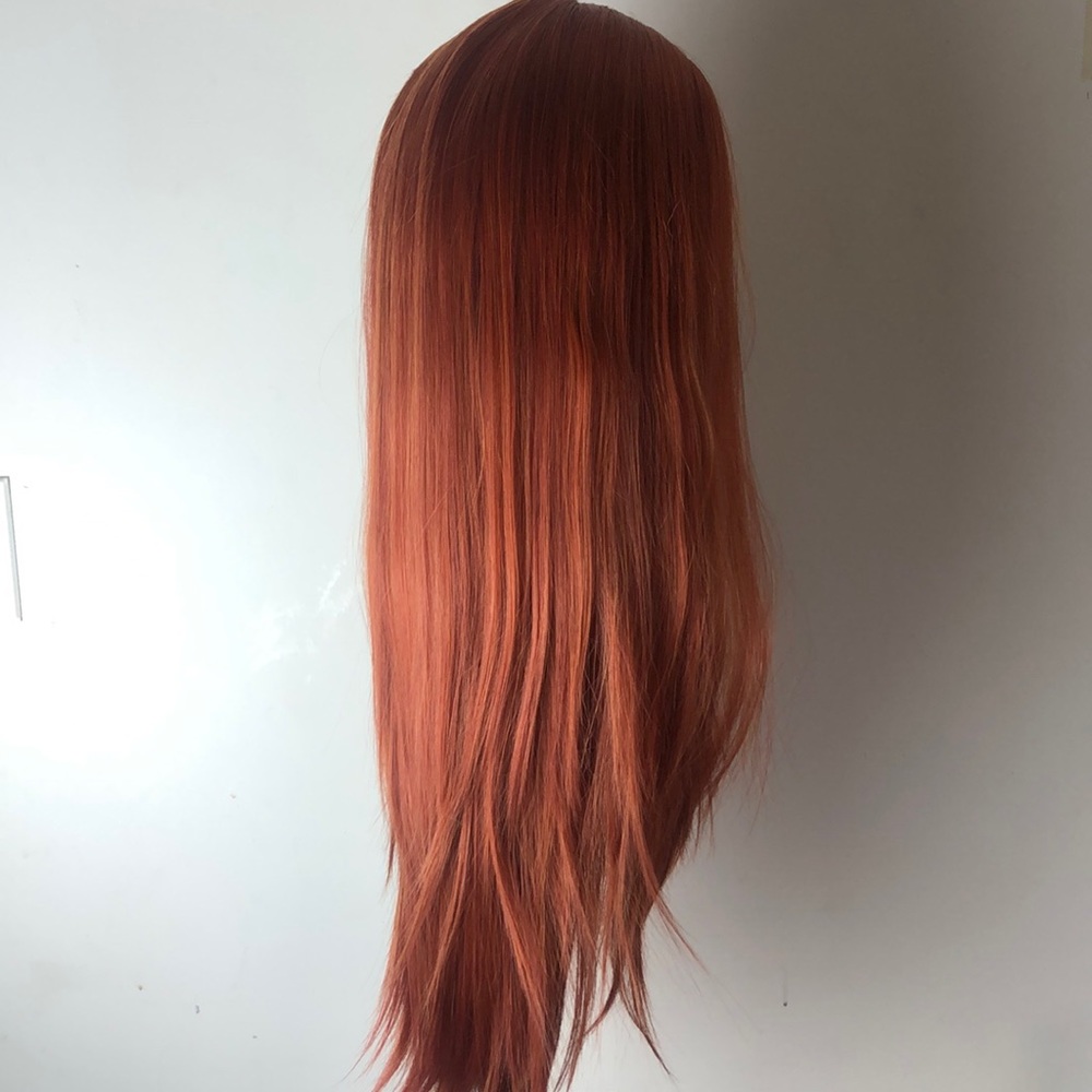 💕22” COPPER RED BODY WAVE LACE-FRONT WIG *…NEW - Picture 8 of 11